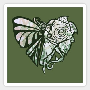 Green Fairy Garden Magnet